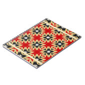 幾何学模様カラフル付きオーナメント、シルクネ ノートブック (左側)