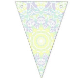 幾何学模様カラフル入りボホヒッパイマンダラ バンティングフラッグ (第3の旗)