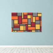 幾何学模様キャンバスの印刷 キャンバスプリント (インサイチュ (ウッドフロア))