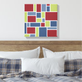 幾何学模様キャンバスの印刷 キャンバスプリント (インサイチュ (寝室))