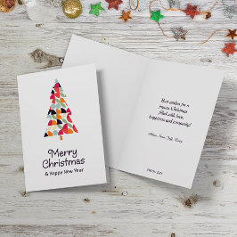 幾何学模様クリスマス挨拶。 シーズンカード