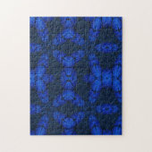 幾何学模様サファイアブルー模様ジグソーパズル ジグソーパズル (縦)