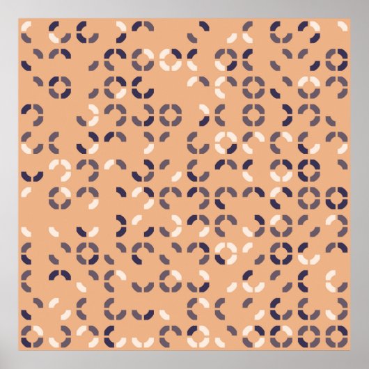 幾何学模様デザイン要約，芸術，アートワーク， ba ポスター (正面)