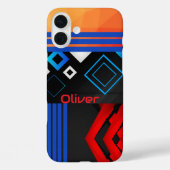 幾何学模様トレンディーレトロ中世紀モダン Case-Mate iPhoneケース (裏面)