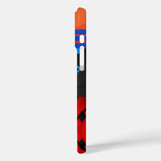 幾何学模様トレンディーレトロ中世紀モダン Case-Mate iPhoneケース (裏面 / 左)