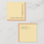 幾何学模様パステルピーチ スクエア名刺 (正面/裏面)