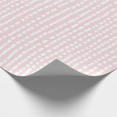 幾何学模様ピンクとホワイトドットストライプのラッピング紙 ラッピングペーパー (角)