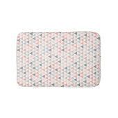 幾何学模様ピーチグレーベージュニュートラル バスマット (正面)