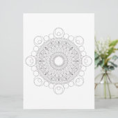 幾何学模様ブラックラインv2色付けテンプレート シーズンカード (スタンド正面)