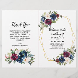 幾何学模様ブルゴーニュ海軍結婚の花