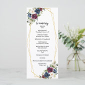 幾何学模様ブルゴーニュ海軍結婚の花 プログラム (スタンド正面)