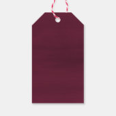 幾何学模様ブルゴーニュ海軍花ありがとう ギフトタグ (裏面)