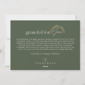 幾何学模様モダンの一枚の写真に感謝 シーズンカード (裏面)