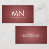 幾何学模様モノグラム 名刺 (正面/裏面)