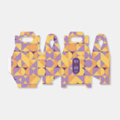 幾何学模様レトロビーブズオータムカラーの色のボックス フェイバーボックス (折り畳みなし)