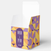 幾何学模様レトロビーブズオータムカラーの色のボックス フェイバーボックス (オープン)