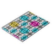 幾何学模様レトロ60 ノートブック (左側)