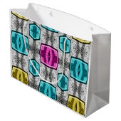 幾何学模様レトロ60 ラージペーパーバッグ (裏面アングル)