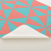 幾何学模様レトロ シェルパブランケット (3/4)