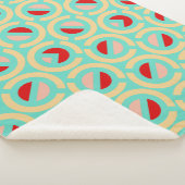 幾何学模様レトロ シェルパブランケット (3/4)