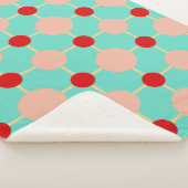 幾何学模様レトロ シェルパブランケット (3/4)