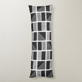 幾何学模様体枕 ボディピロー (裏面 (縦))