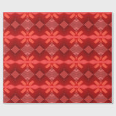 幾何学模様抽象芸術アート緋色のギフトホリデー ラッピングペーパー (フラット)