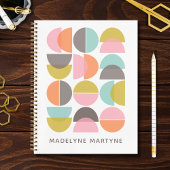 幾何学模様抽象芸術図形モダン100年 ノートブック