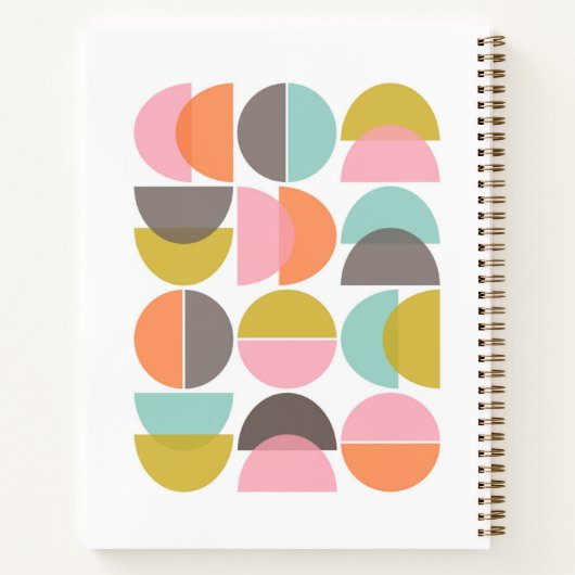 幾何学模様抽象芸術図形モダン100年 ノートブック (裏面)