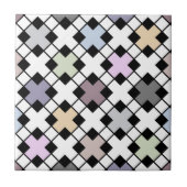 幾何学模様数々のの色 タイル (正面)