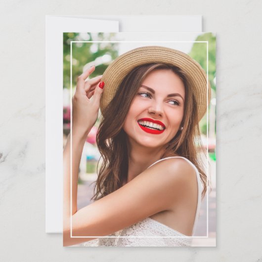 幾何学模様赤面ピンクフローラ卒業パーティー 招待状 (裏面)