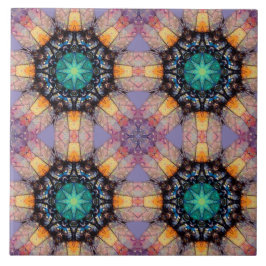 幾何学模様鮮やかボヘミアンアクセント タイル