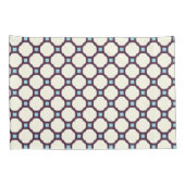 幾何学模様007ニュートラルとブルー 枕カバー (裏面-右)