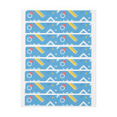 幾何学模様1 ラップアラウンドラベル (シート)