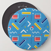 幾何学模様1 缶バッジ (正面&裏面)