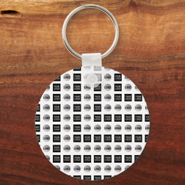 幾何学模様2ロゴパターンデザイン キーホルダー