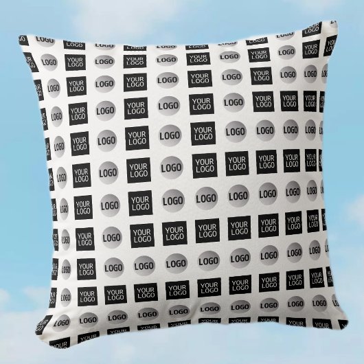 幾何学模様2ロゴパターンデザイン クッション