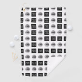 幾何学模様2ロゴパターンデザイン ゴルフタオル (インサイチュ)