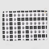 幾何学模様2ロゴパターンデザイン ゴルフタオル (横)