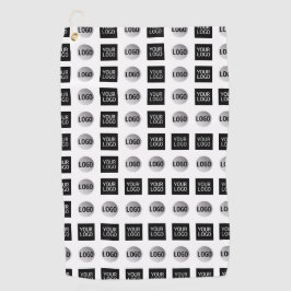 幾何学模様2ロゴパターンデザイン ゴルフタオル