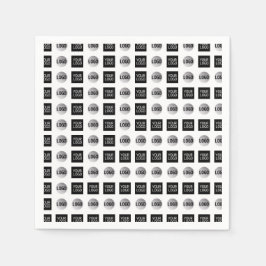 幾何学模様2ロゴパターンデザイン スタンダードカクテルナプキン