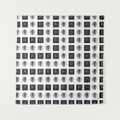 幾何学模様2ロゴパターンデザイン タペストリー (正面)