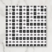 幾何学模様2ロゴパターンデザイン フェイバータグ (正面)