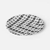 幾何学模様2ロゴパターンデザイン ペーパープレート (アングル)