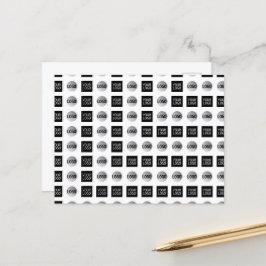 幾何学模様2ロゴパターンデザイン ポストカード