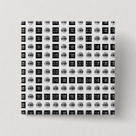 幾何学模様2ロゴパターンデザイン 缶バッジ