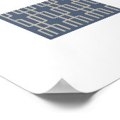 幾何学模様2抽象芸術 ポスター (角)