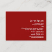 幾何学模様290514(03)ルビーレッドの白 名刺 (裏面)