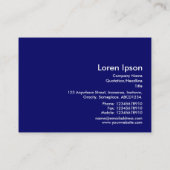 幾何学模様290514(03)深いネイビーの白 名刺 (裏面)