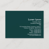 幾何学模様290514(03)白の濃いコケ 名刺 (裏面)